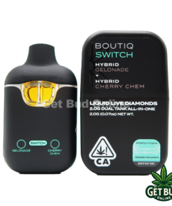 Boutiq Switch 2g disposable – Lemon Head + Hawaiian Snow Liquid Live Diamond Sativa