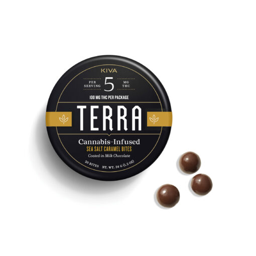 Kiva Milk Chocolate Sea Salt Caramel Terra Bites