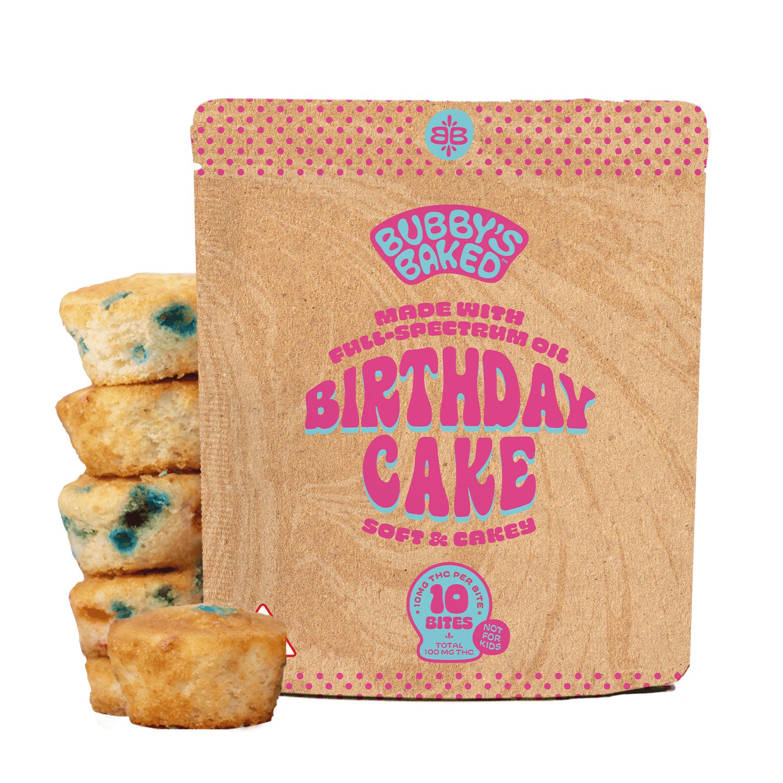 Bubby's Baked Birthday Cake Bites (10CT - 100mg THC)